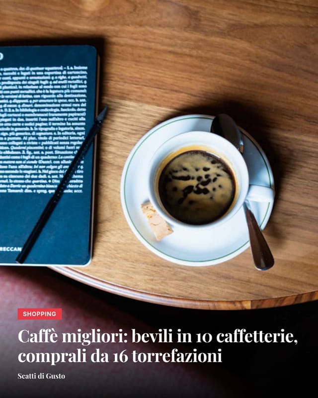 10 caffetterie dove prendere un buon caffè da Nord a Sud secondo @andrejgodina e @mauroillianocoffee e la loro Guida …