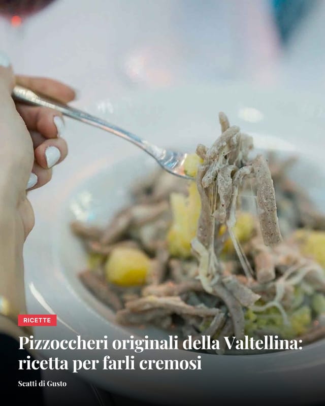 Oggi è World Pasta Day. Andiamo sulla farina di grano saraceno e sui pizzoccheri: quelli originali della Valtellina, …