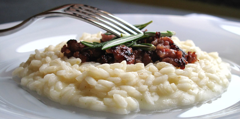 Risotto in casseruola. Ricetta omaggio a Massimo Bottura per la 12 Ore di Le Max