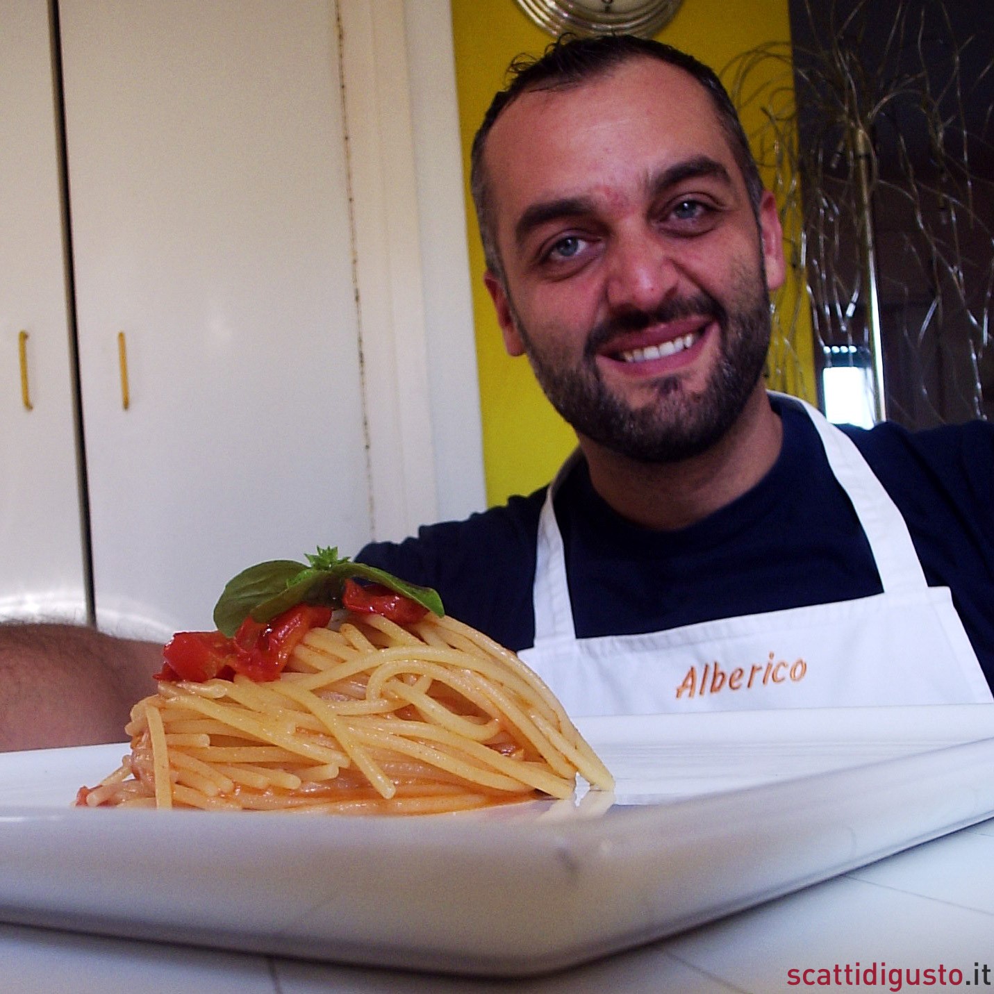 Gli spaghetti al pomodoro di Alberico a Masterchef