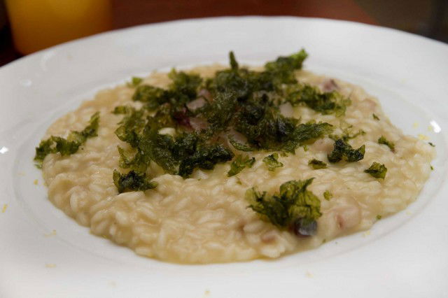 risotto con cipolla ramata di Gennaro Esposito