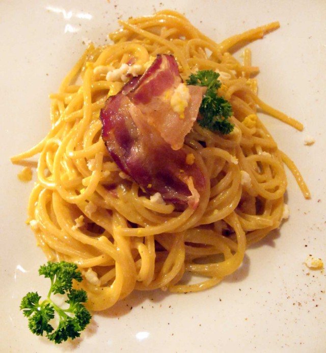 carbonara con cipollotto nocerino