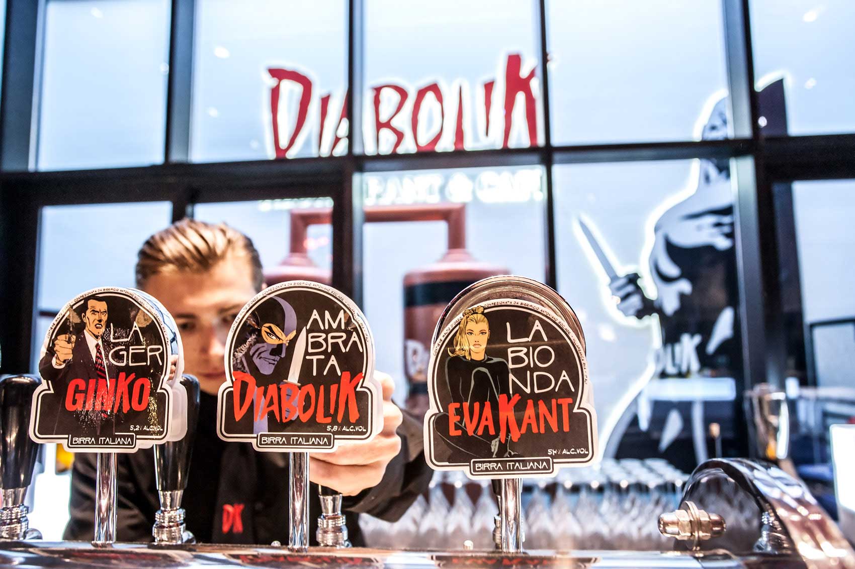 Ravenna. Diabolik diventa birra, pizza e hamburger