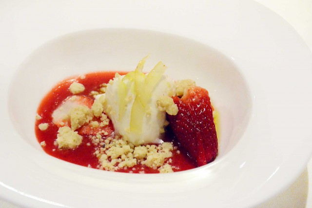 dessert fragole