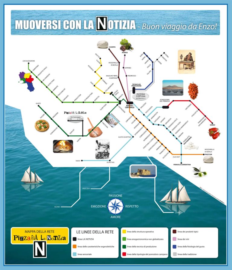 La mappa che guida alla ricetta della pizza migliore