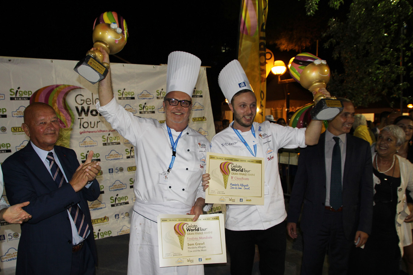 Gelato migliore del mondo. I vincitori e i titoli assegnati a Rimini