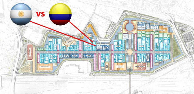 expo 2015 Argentina vs Colombia