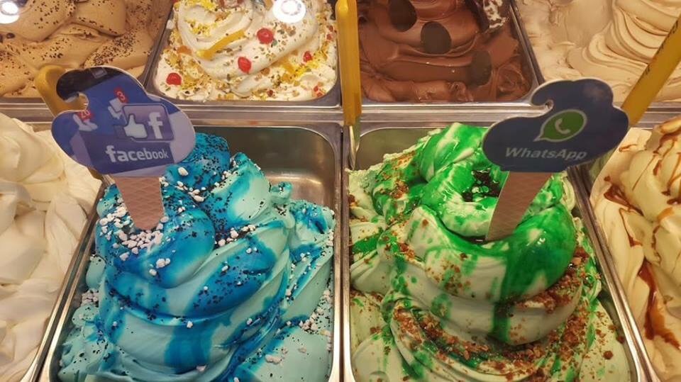 Gelati. I gusti Facebook e WhatsApp non fanno uomini e donne felici