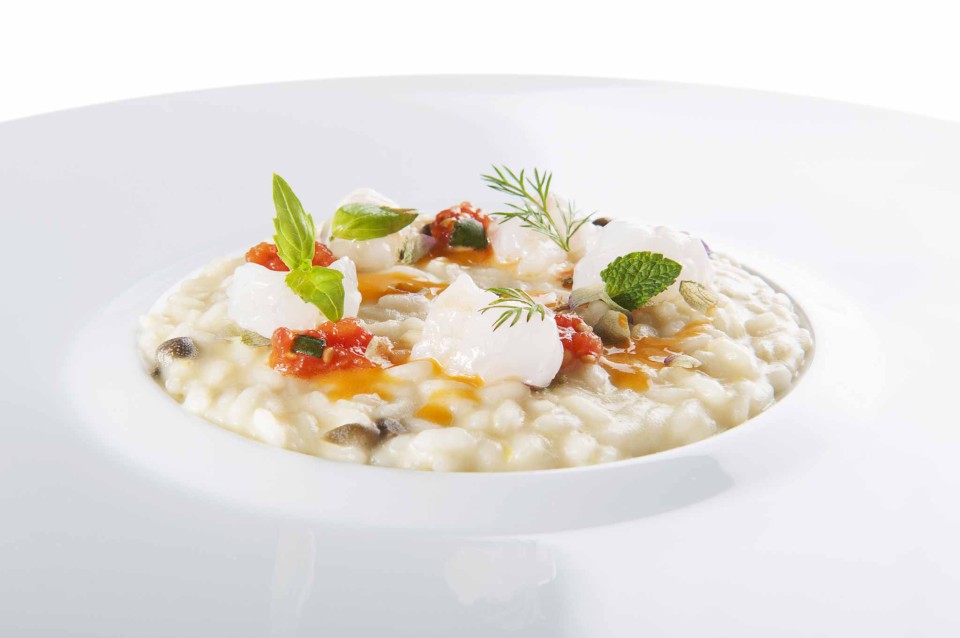 risotto con gamberi