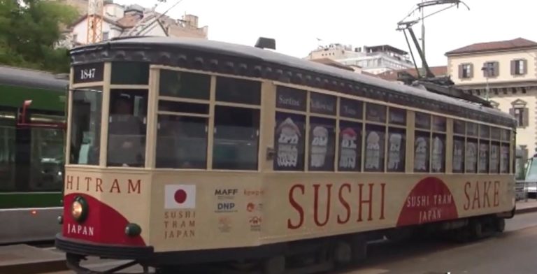 Milano. Degustazioni gratuite di sushi per chi prende il tram