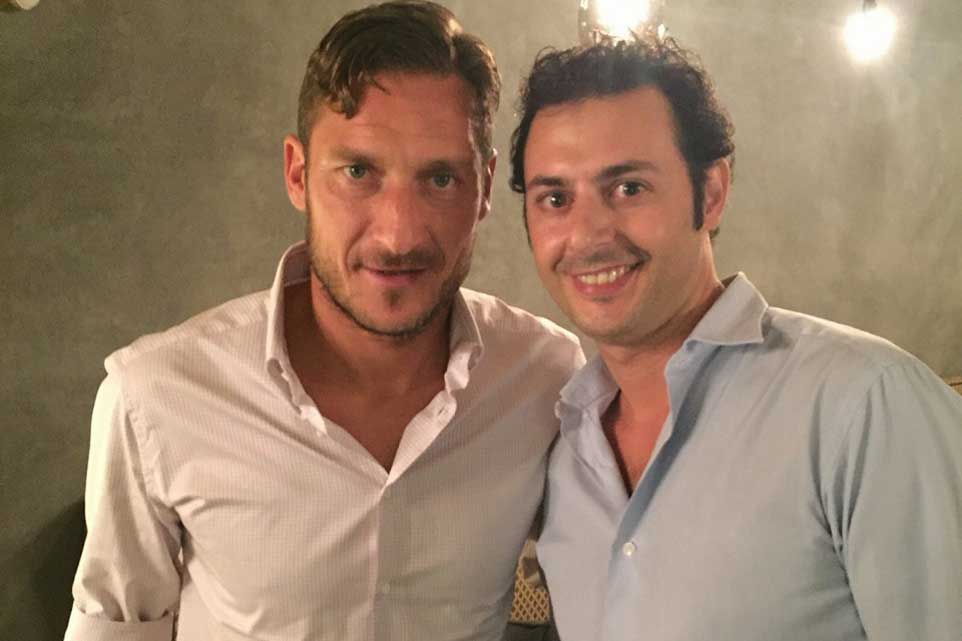 Roma. Marzapane ristorante da campioni con Francesco Totti e Ilary Blasi