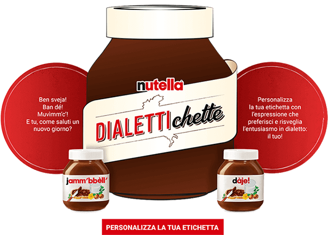 Nutella mette sui barattoli 135 frasi dialettali d&#8217;Italia e voi (non) resisterete