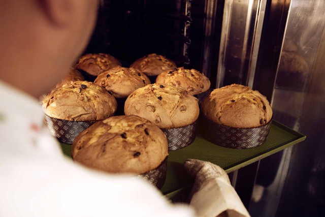 Panettone in cottura