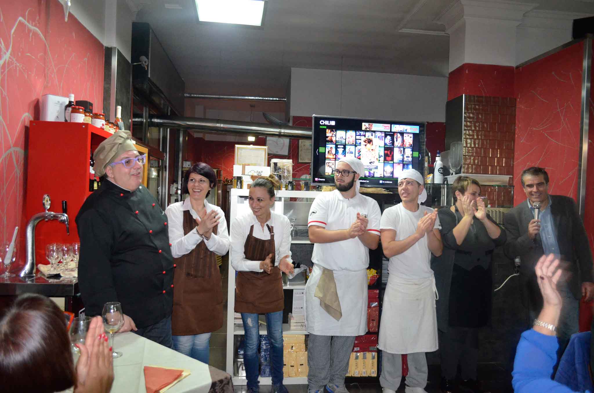 pizzaiolo Vito de Vita e staff