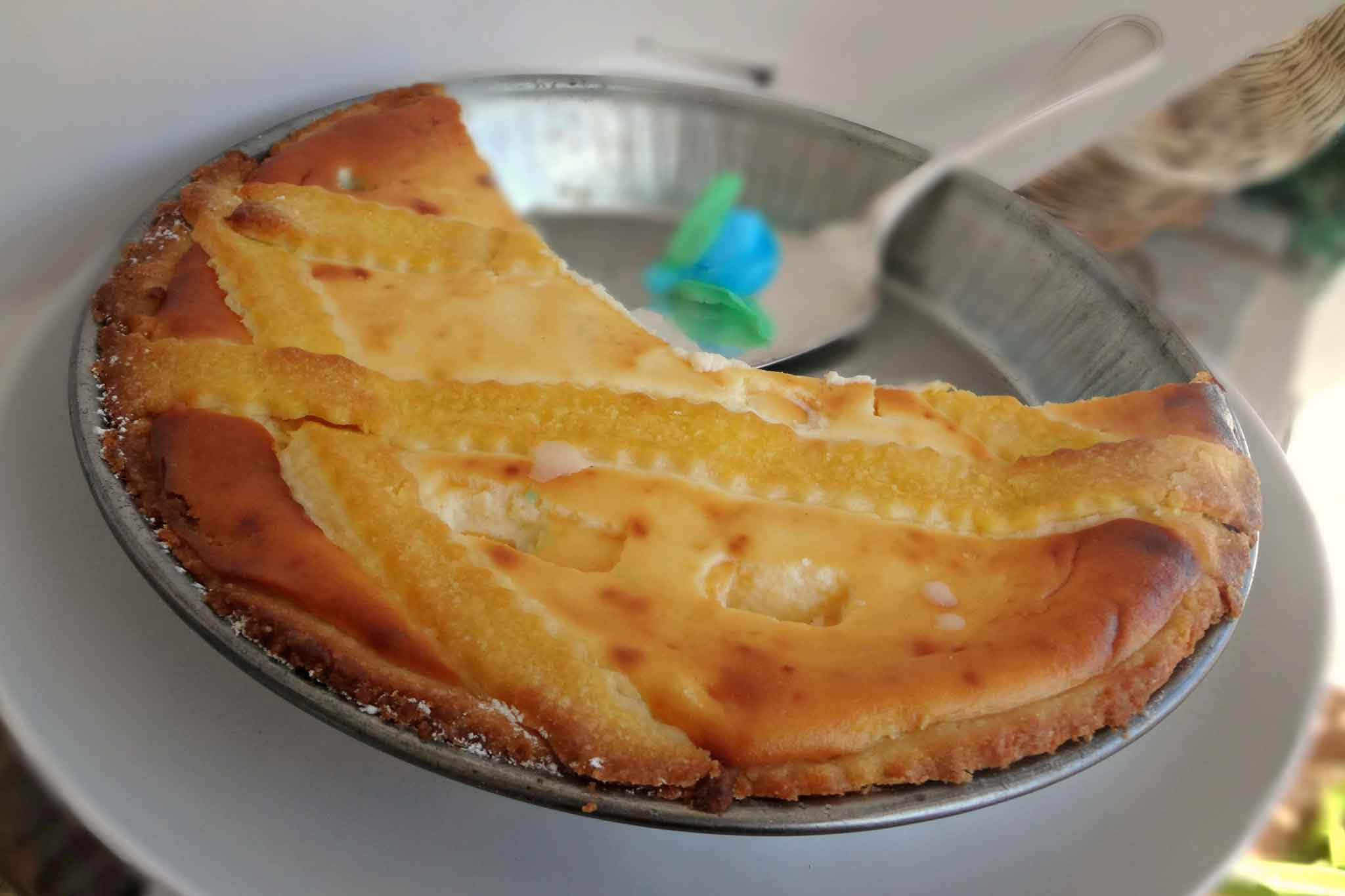 Ricetta. La Pastiera di Annetta ma di sola ricotta e margarina perché è barese