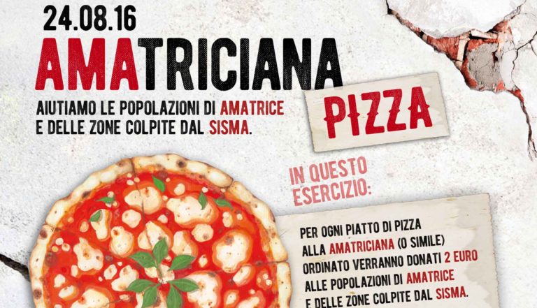 Terremoto Amatrice. La solidarietà delle pizzerie con 2 euro come i ristoranti