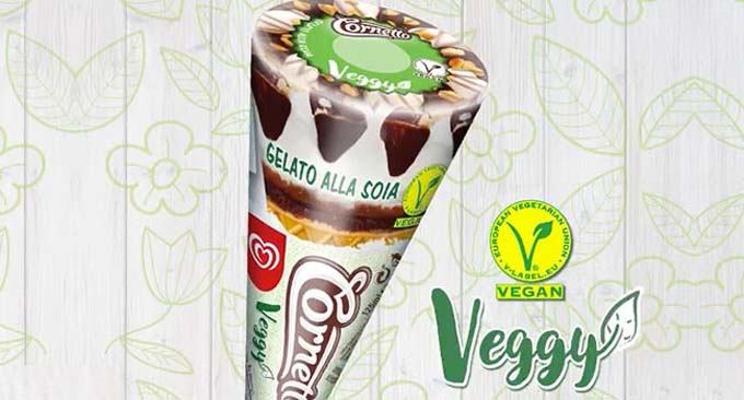 Gelato. Il cornetto Algida adesso ha un cuore di soia, piace ai vegani e viene premiato dagli animalisti