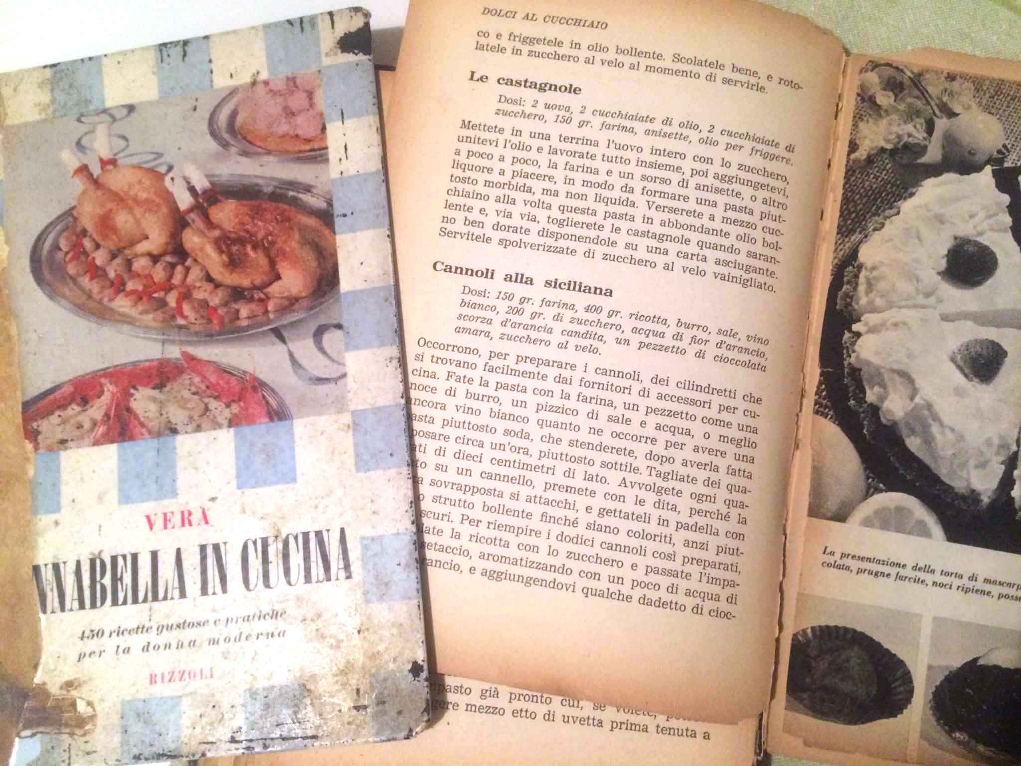 Vintage. La ricetta delle castagnole dal ricettario del 1955