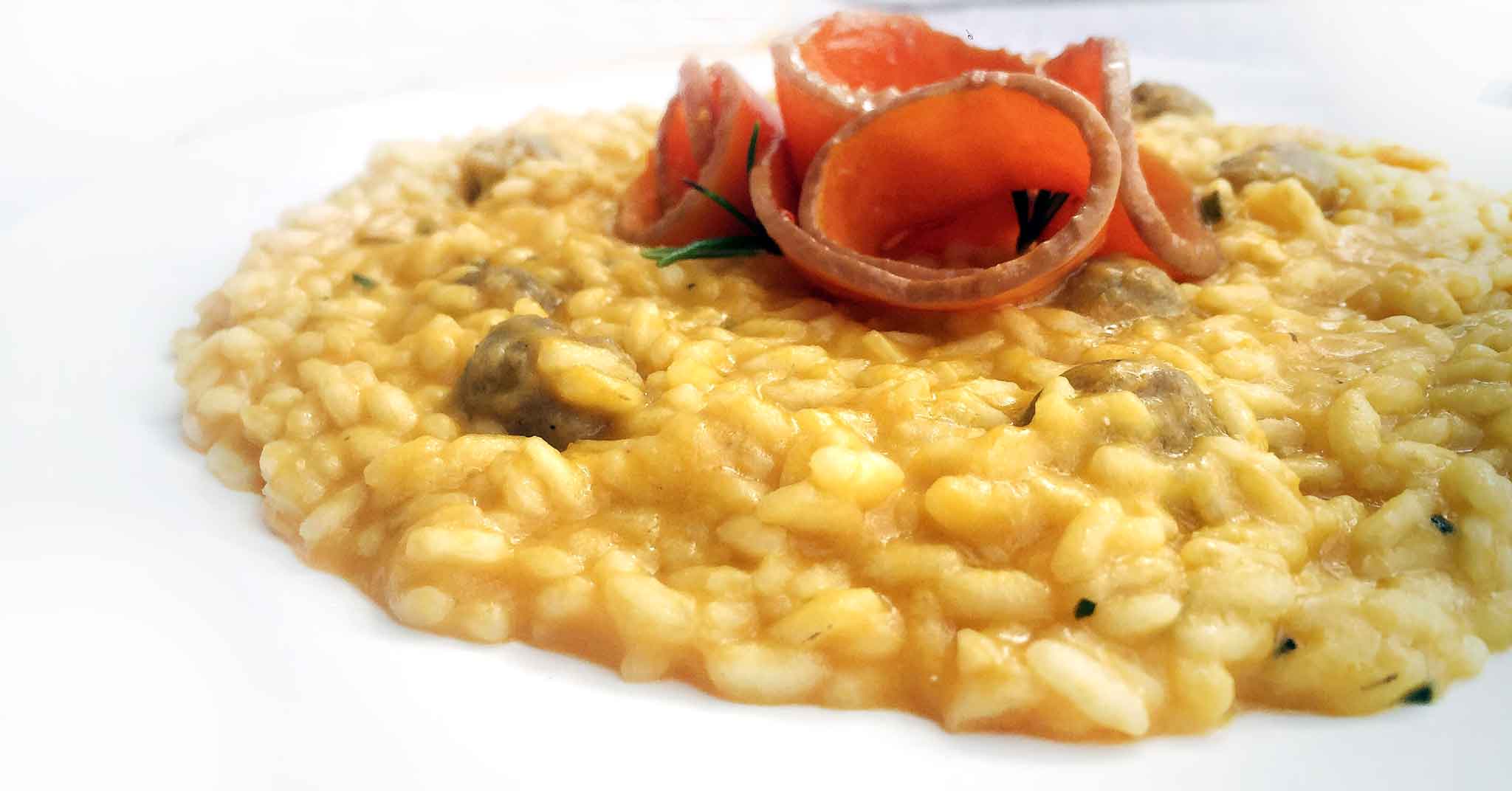 Ricetta. Risotto con zucca e salsiccia