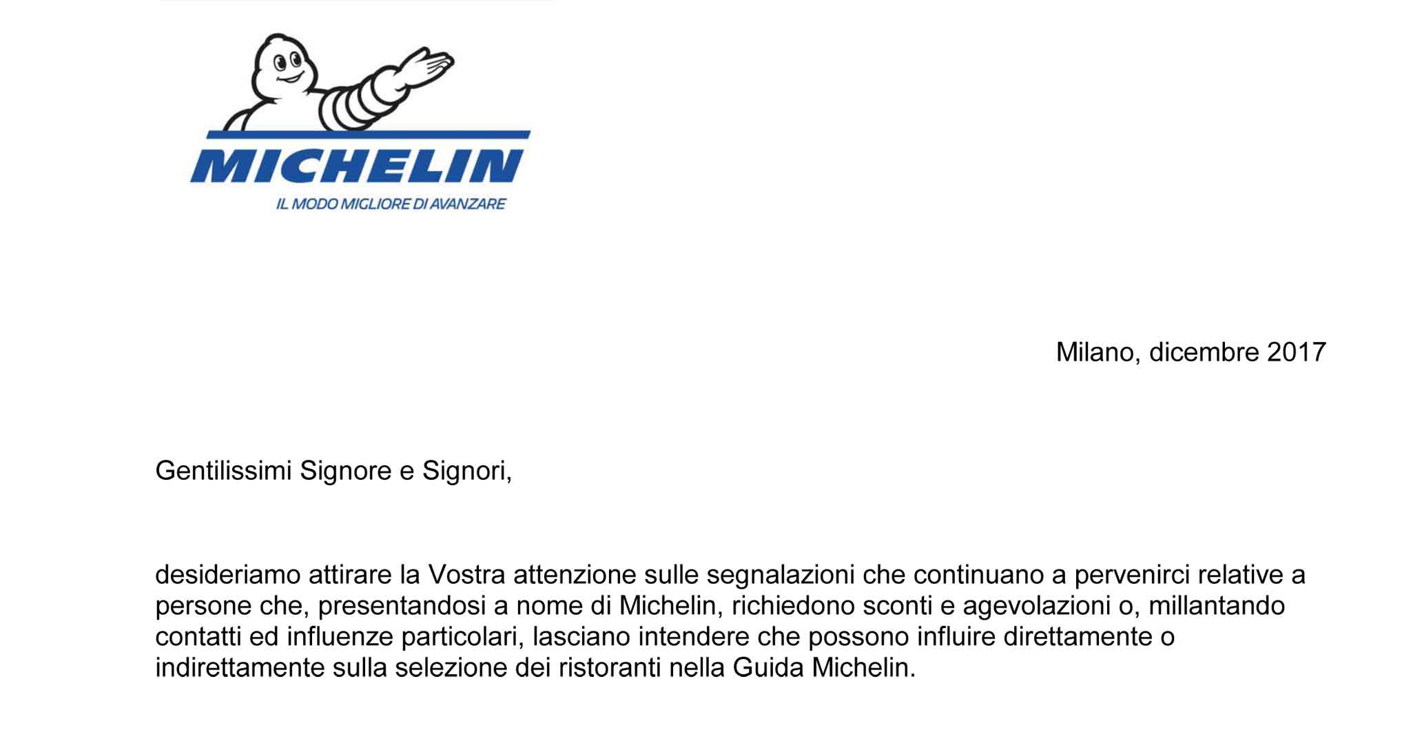 Guida Michelin. Attenti ai millantatori: assicurano stelle in cambio di soldi