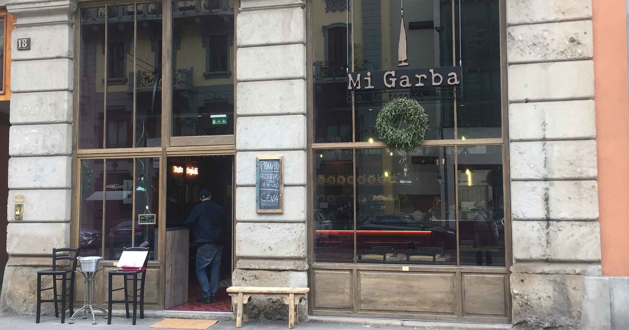 Milano. Menu e prezzi di Mi Garba, trattoria toscana in Garibaldi