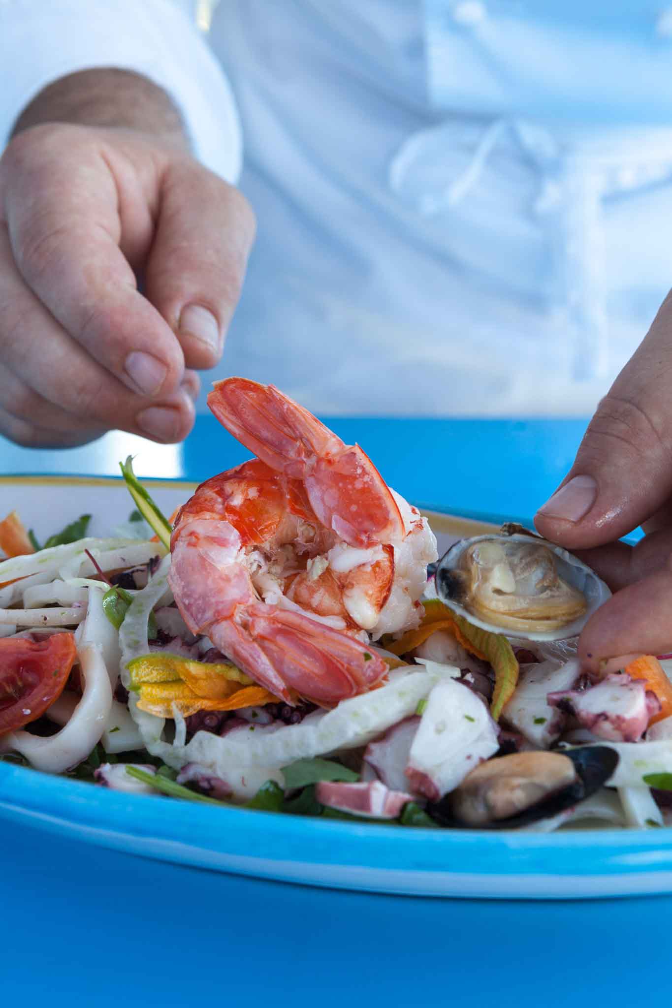 Riccio ristorante Capri insalata di mare