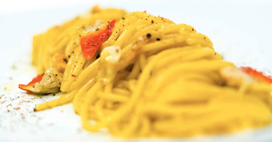 Ricetta d&#8217;estate. Spaghetti con fasolari e bottarga a cottura passiva