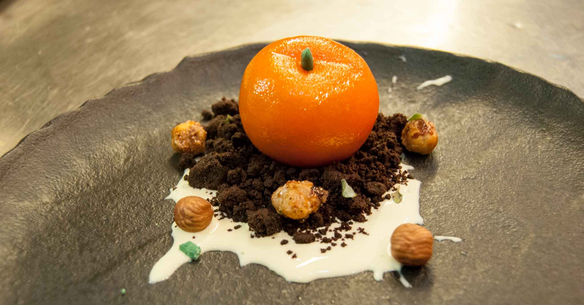 Mandarino e bufala: la ricetta del dessert della nuova stella Michelin Moma