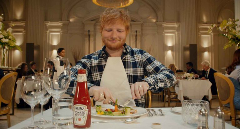 Andrea Berton e il ketchup di Heinz per Ed Sheeran