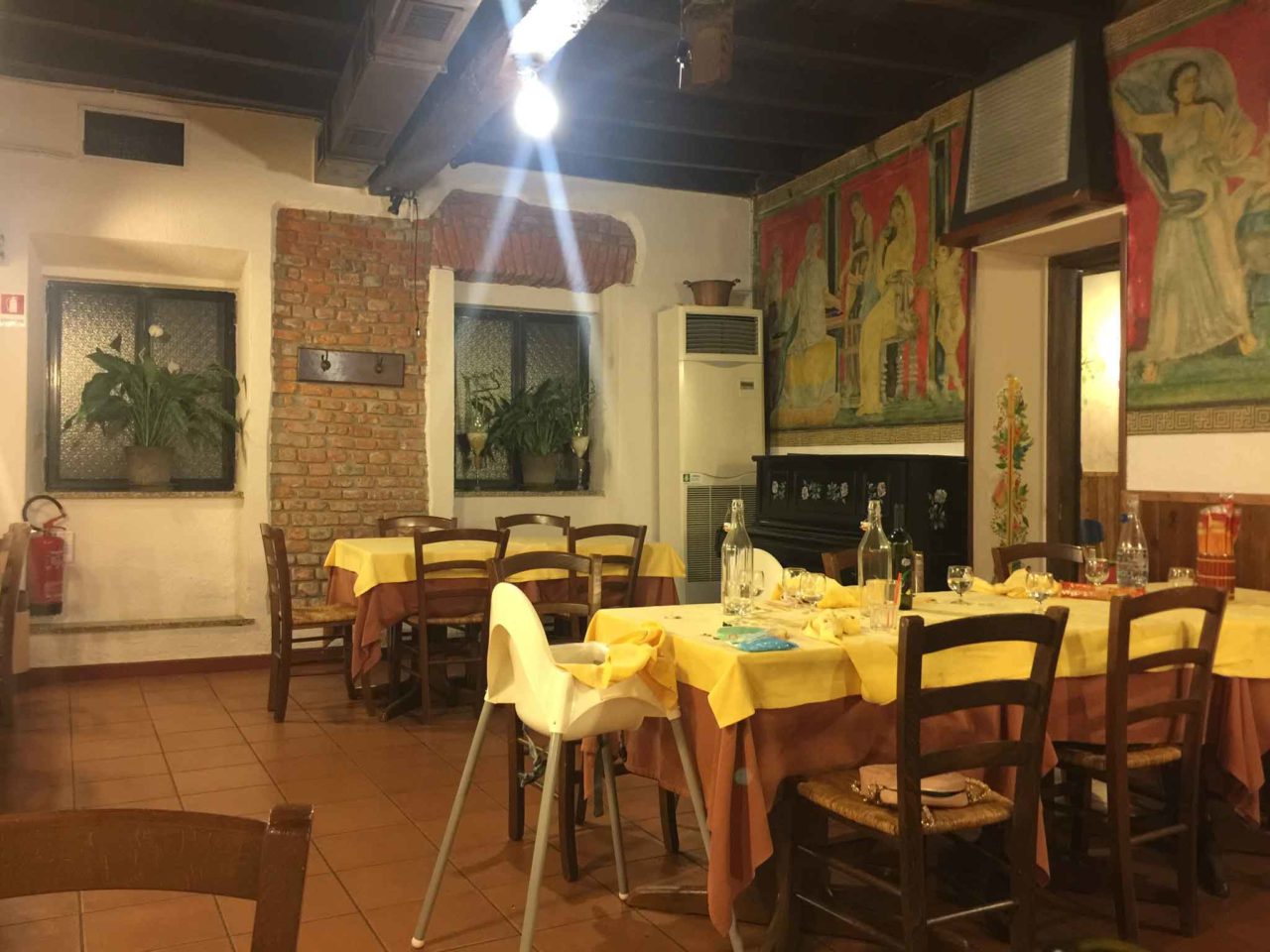 La Fornasetta trattoria Milano sala interna