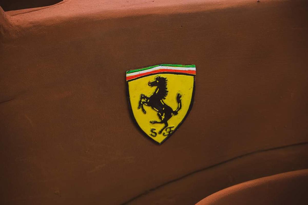 La Ferrari di Michael Schumacher in cioccolato a Sciocolà