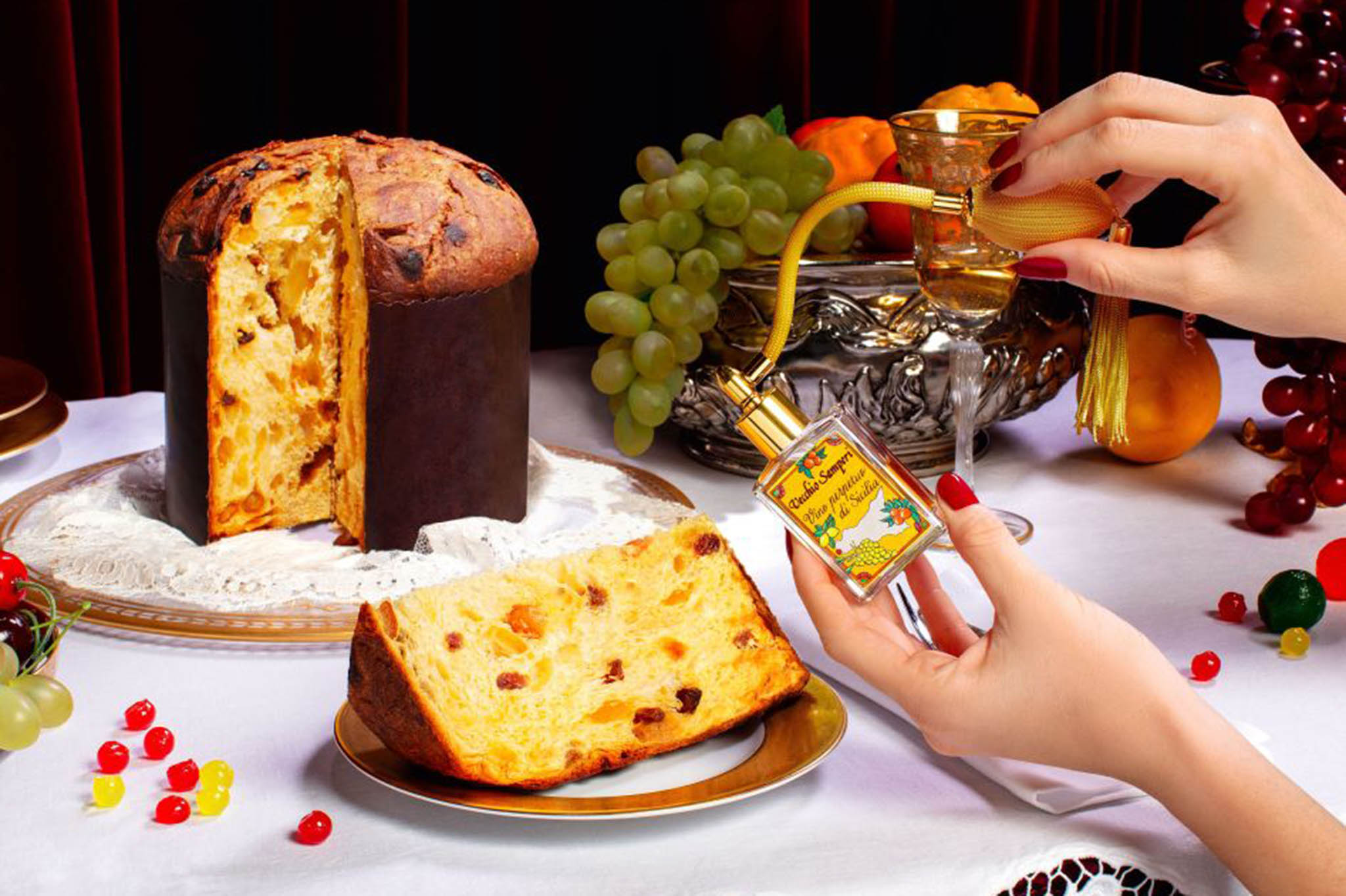 Il panettone di Fiasconaro al profumo di vino perpetuo con Dolce&amp;Gabbana