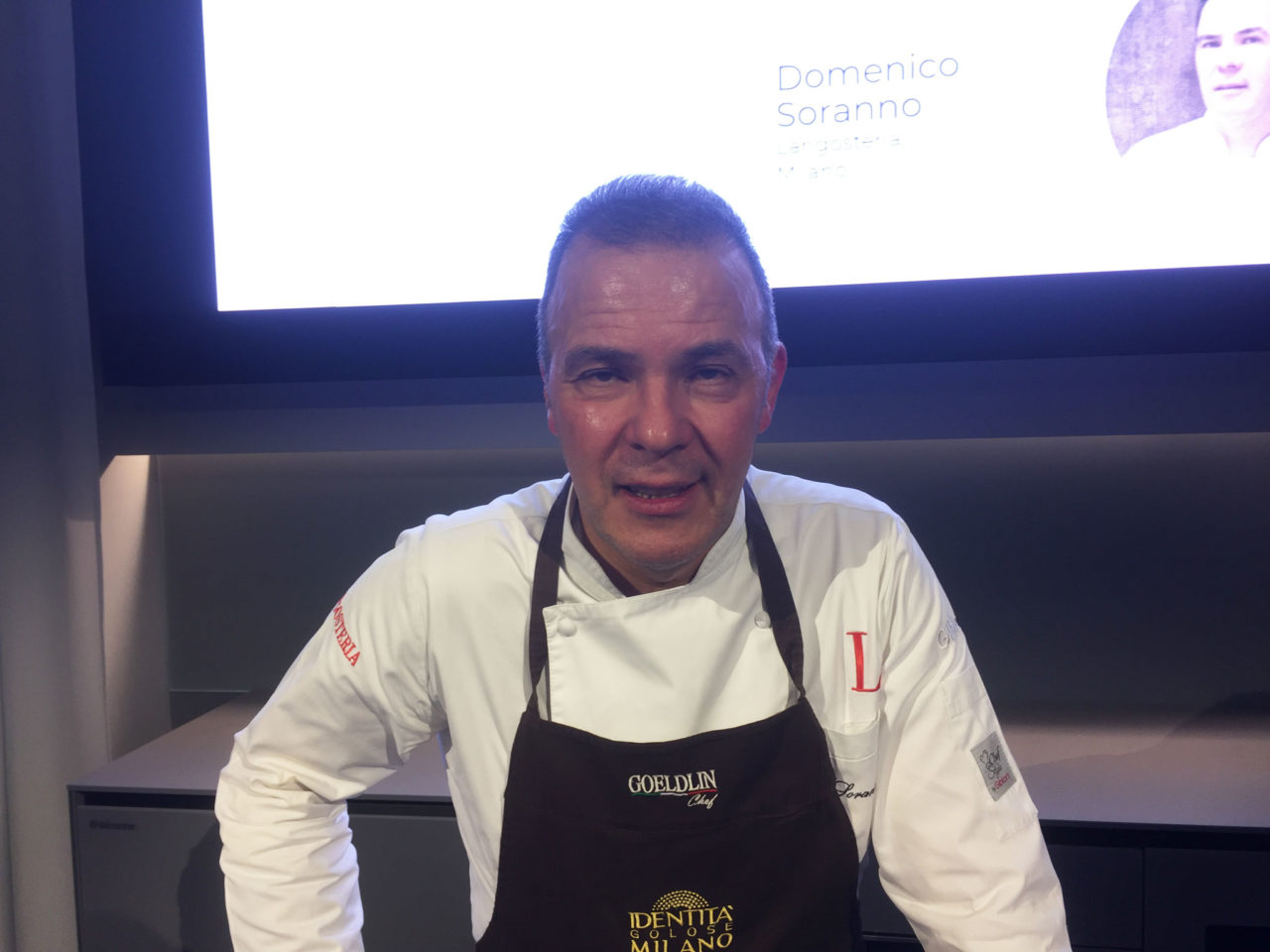 lo chef di Langosteria, Domenico Soranno