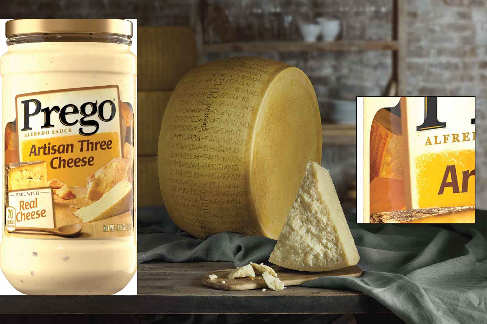 Il Parmigiano Reggiano vince su Campbell&#8217;s: via i puntini da Prego