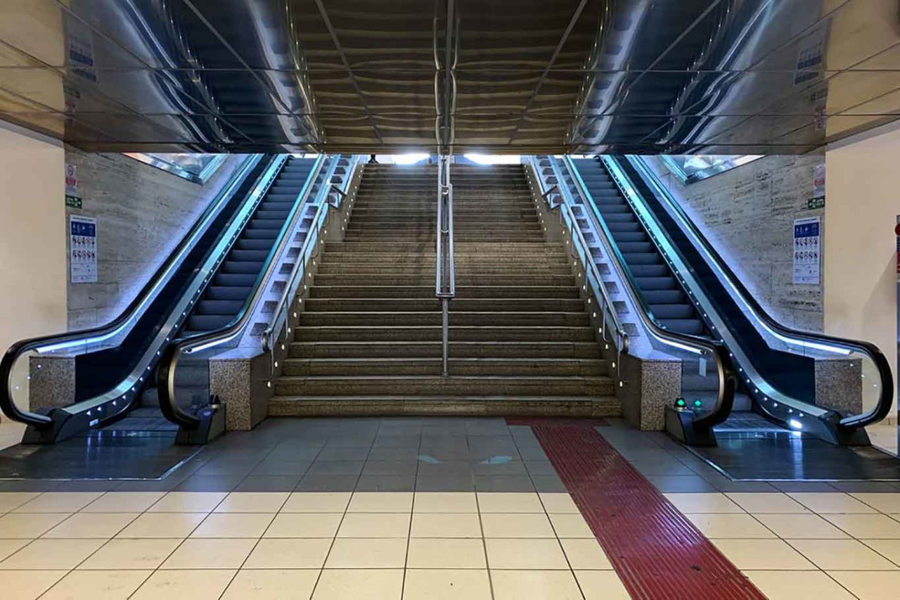 Stazione Termini deserta per il Coronavirus