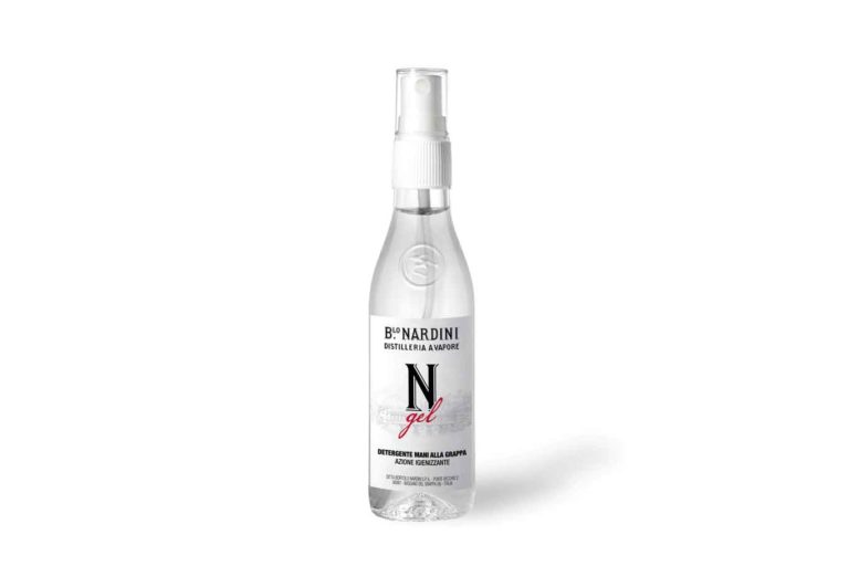 Il gel disinfettante alla grappa della distilleria Nardini