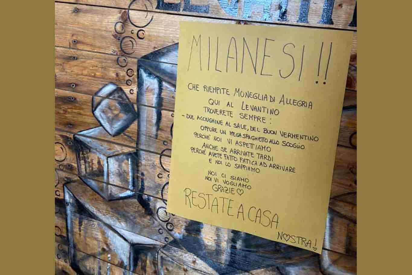 Levantino: ristorante ligure dove i milanesi non sono guardati con sospetto