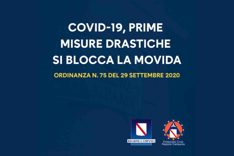 Covid-19. De Luca spegne la movida: stop dalle 22 per chi non ha i tavoli