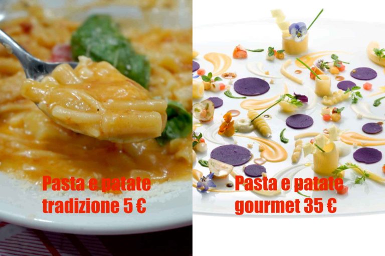 Pasta e patate al ristorante stellato Danì Maison o alla trattoria Nennella?