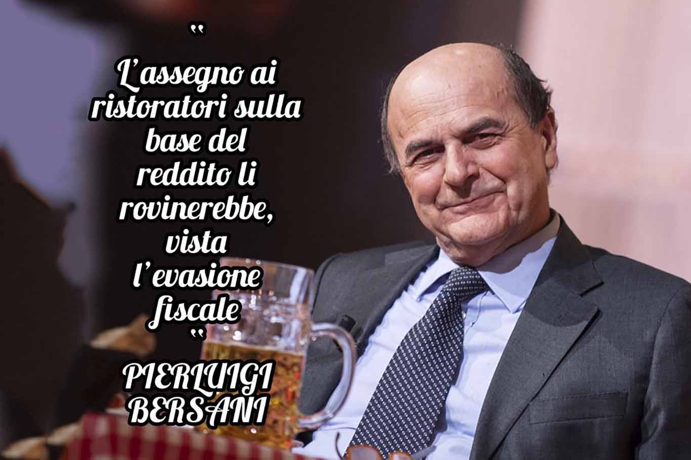 Evasione fiscale: se Bersani aiuta i ristoratori in base al reddito li rovina