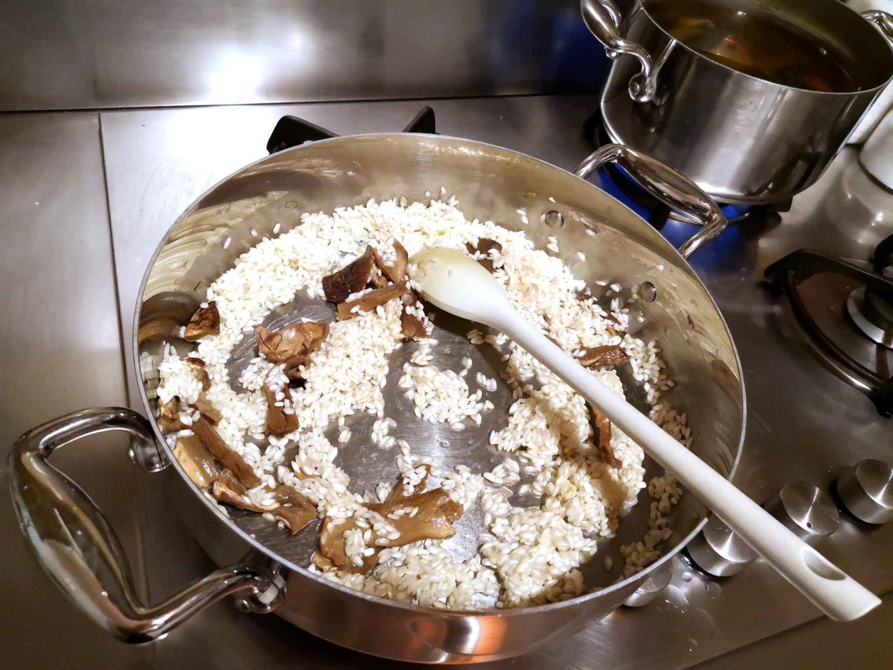 risotto con i funghi secchi