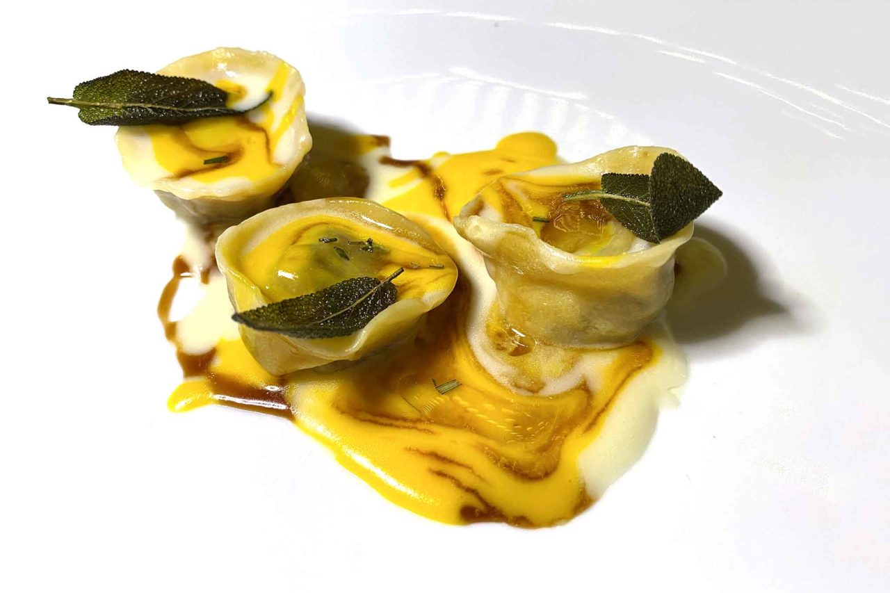 tortelli omaggio a Milano Casamatta Restaurant Manduria Puglia 