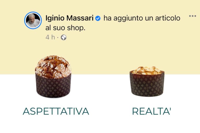 Il panettone di Iginio Massari da 1 kg e 40 euro: aspettative contro vita vissuta