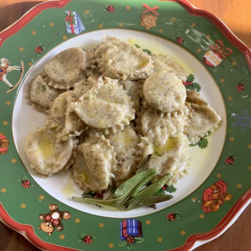 ravioli di grano saraceno al taleggio