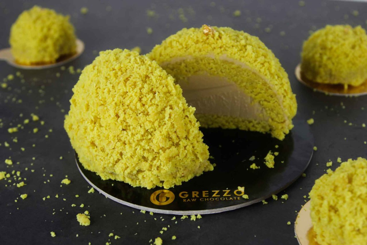 grezzo Mimosa torta crudista 8 marzo