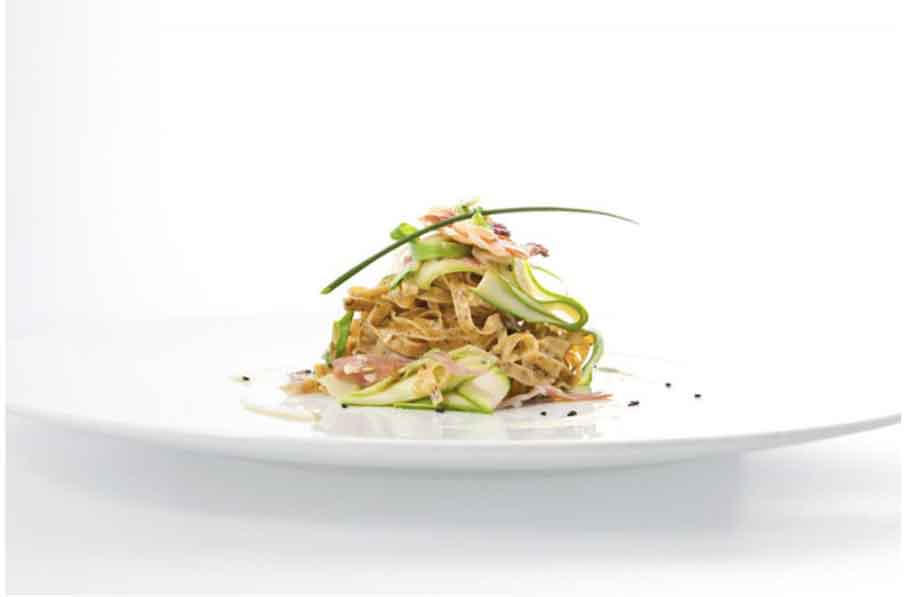 tagliatelle asparagi speck marc lanteri castello grinzane