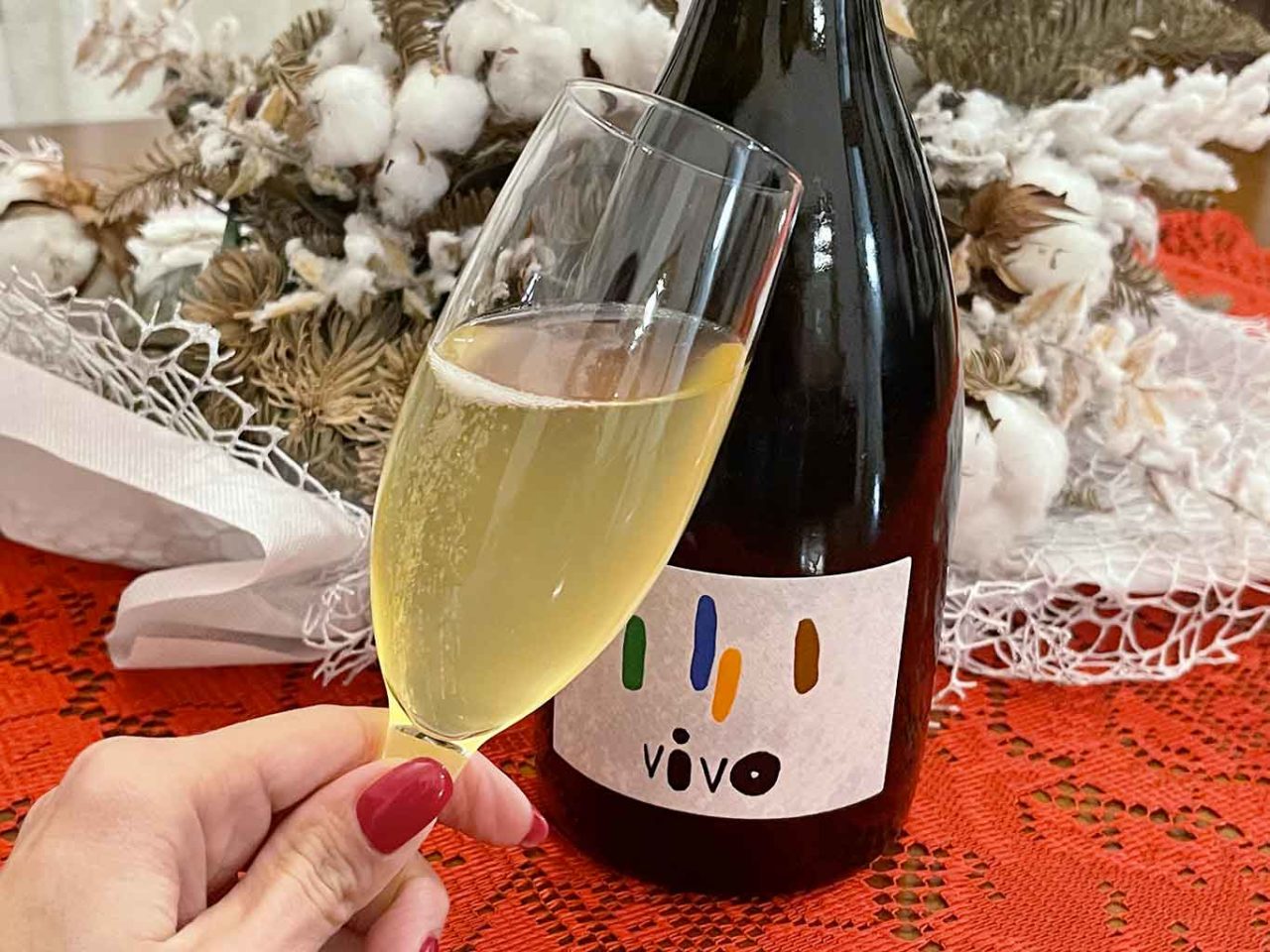 vino brut nel calice