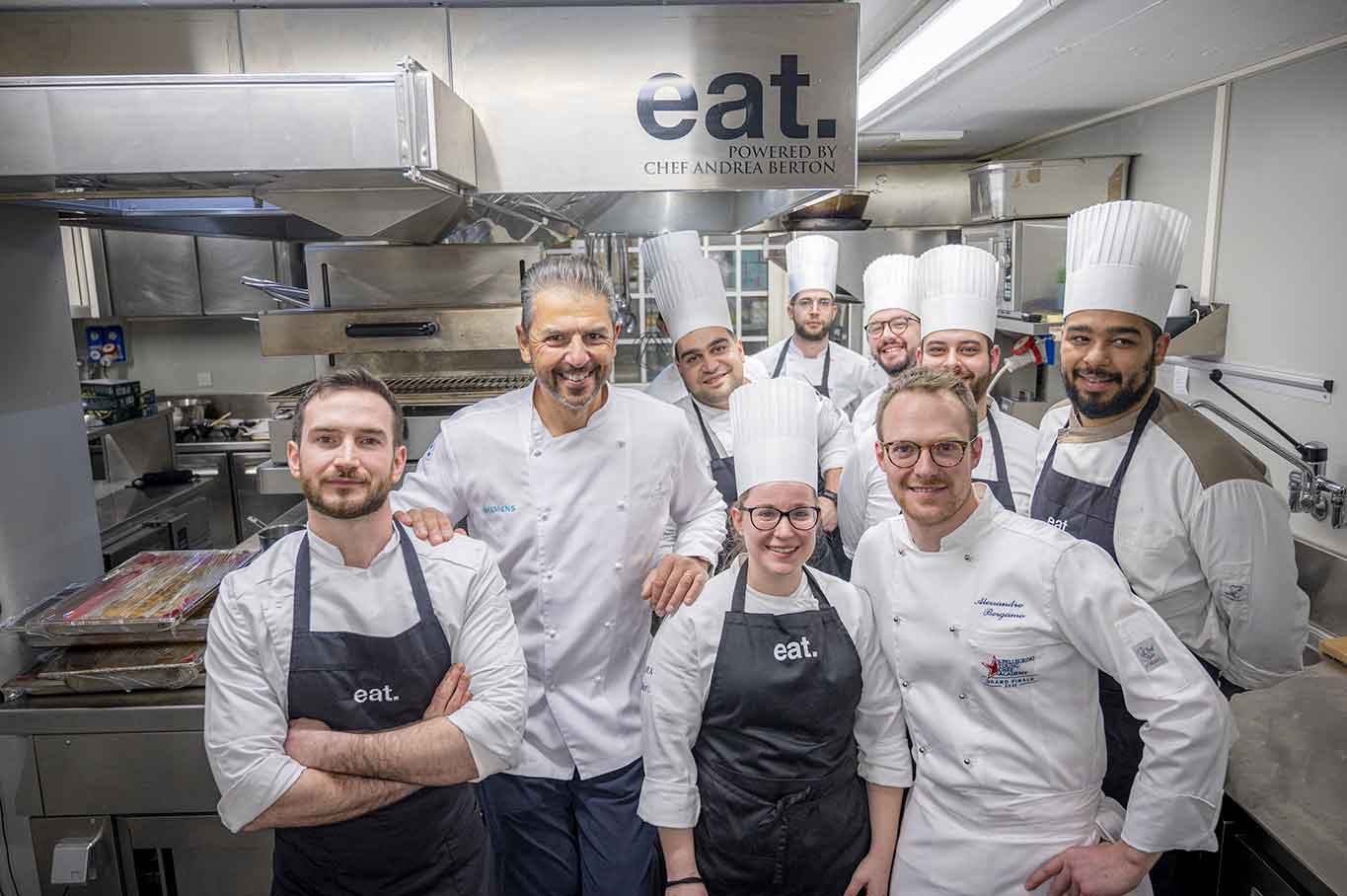 Super G a Courmayeur: la cena finale di Andrea Berton con i giovani chef