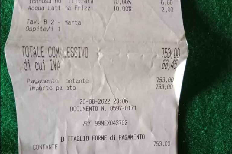 Aperitivo al Singita in spiaggia a Fregene: conto da 753 €, ma c&#8217;è il perché