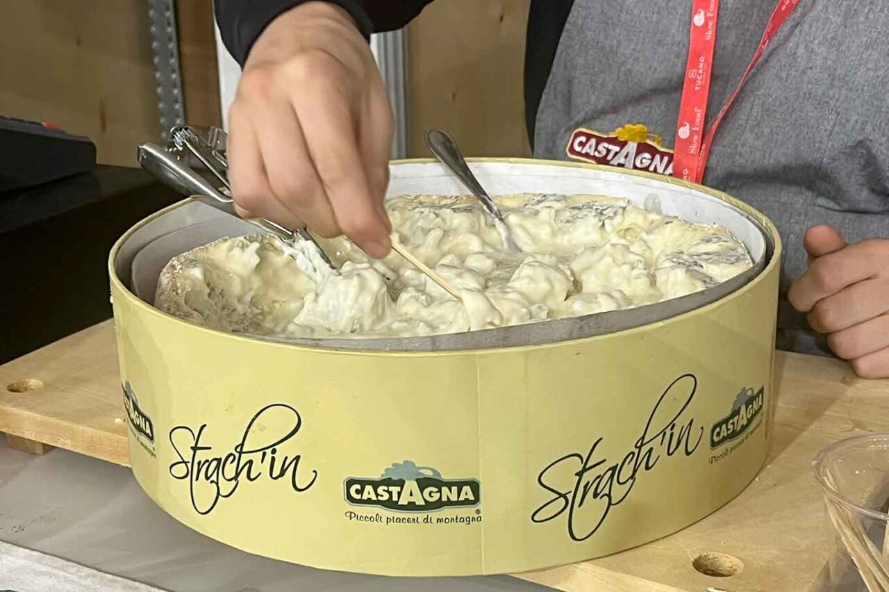 il gorgonzola al cucchiaio tra gli assaggi al Salone del Gusto 2024